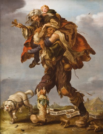 Allegoria della Povertà, 1630s da Adriaen Pietersz van de Venne