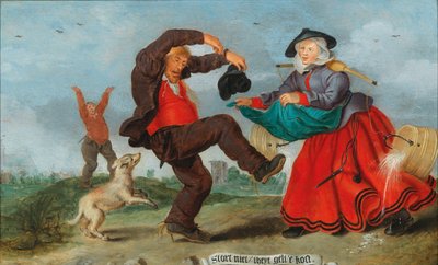 Illustrazione di un proverbio olandese da Adriaen Pietersz. van de Venne