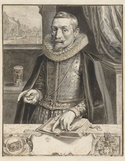 Ritratto di Jacob Cats da Adriaen Pietersz van de Venne