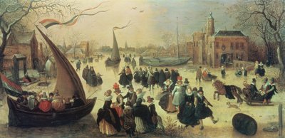 Festa di pattinaggio da Adriaen Pietersz van de Venne