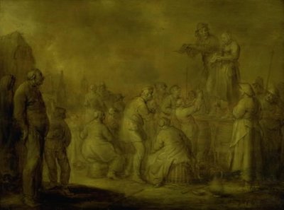 Cantanti di strada da Adriaen Pietersz. van de Venne