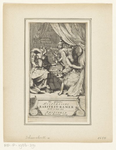 Rappresentazione allegorica con Padre Tempo, Mercurio e Saggezza da Adriaen Schoonebeek