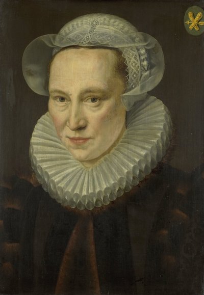 Ritratto di Grietje Pietersdr Codde da Adriaen Thomasz. Key