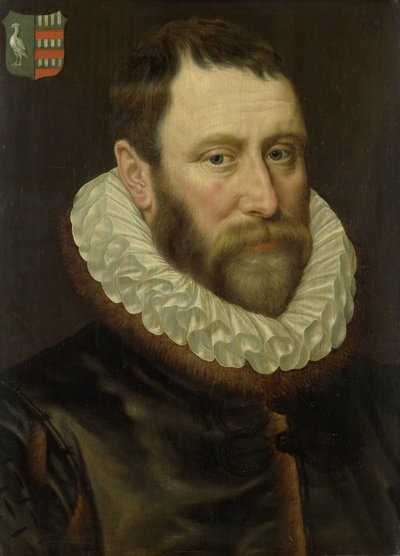 Ritratto di Jacob Bas Claesz (1536-1589) da Adriaen Thomasz. Key