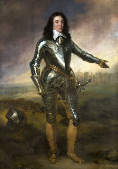 Ritratto del Capitano Poole in armatura da Adriaen attr.to Hanneman