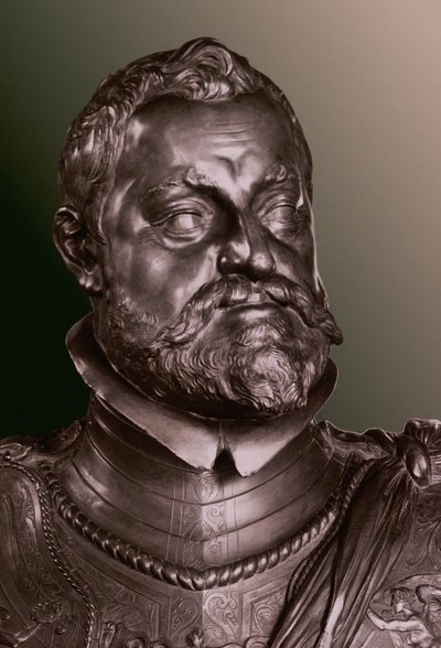 Rodolfo II Imperatore del Sacro Romano Impero (1552-1612) (dettaglio) da Adriaen de Vries
