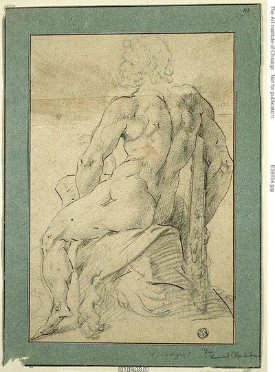 Ercole seduto da Adriaen de Vries