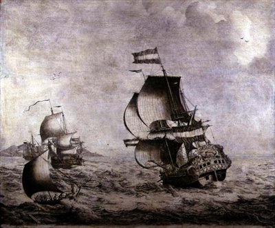 La nave da guerra Overisjsel da Adriaen van Salm