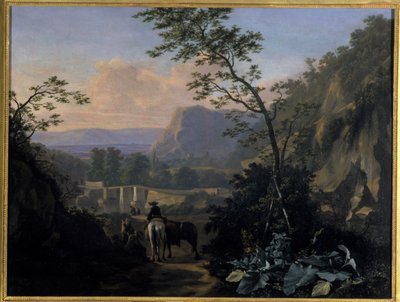 Paesaggio Meridionale con Cavaliere da Adriaen van Eemont