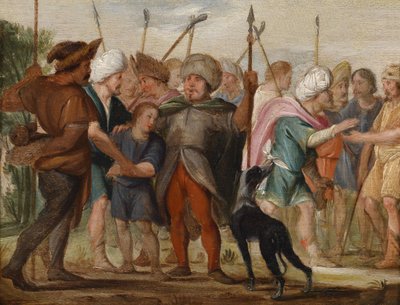 Giuseppe venduto dai suoi fratelli da Adriaen van Nieulandt the younger