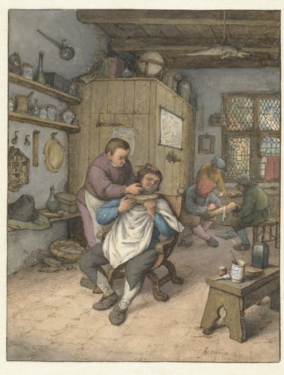 Barbiere da Adriaen van Ostade