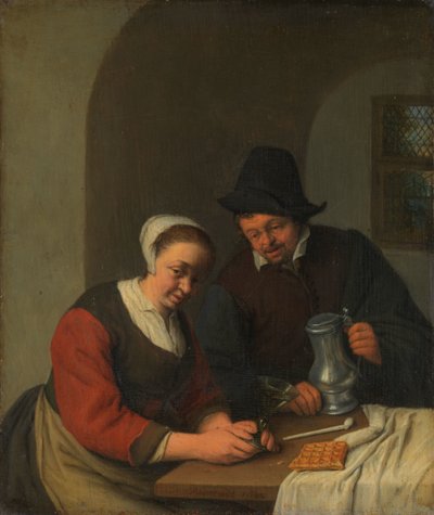 Una chiacchierata confidenziale da Adriaen van Ostade