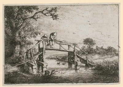 Pescatori sul ponte da Adriaen van Ostade