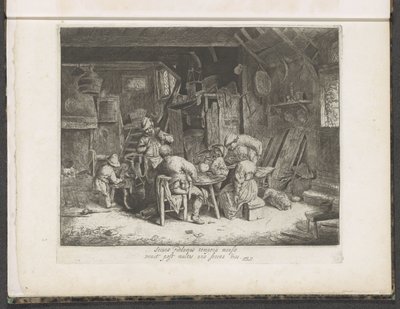 Contadini a un pasto in una locanda da Adriaen van Ostade