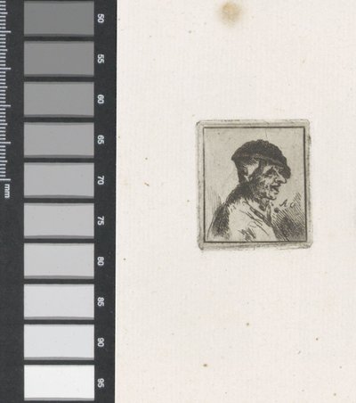 Busto di un contadino sorridente da Adriaen van Ostade