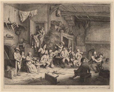 Danza in una taverna da Adriaen van Ostade