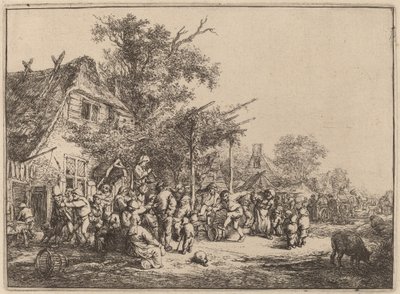 Danza sotto il pergolato da Adriaen van Ostade