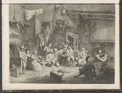 Danza nella locanda da Adriaen van Ostade