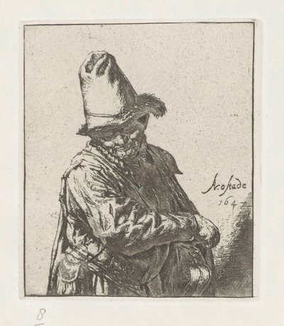 Suonatore di organetto da Adriaen van Ostade