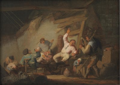 Festa in un cottage di campagna da Adriaen van Ostade