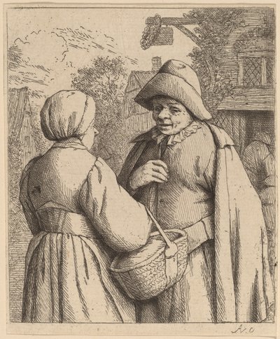 Uomo e donna che conversano da Adriaen van Ostade
