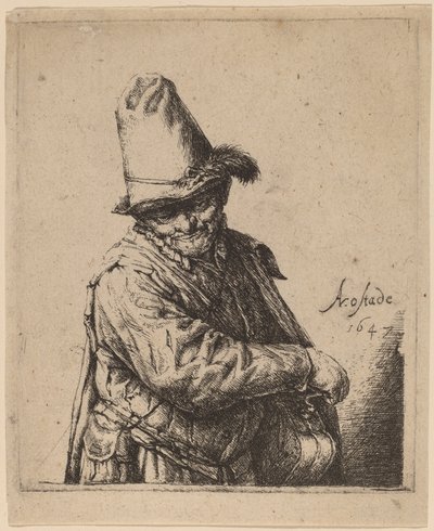 Suonatore di organetto da Adriaen van Ostade
