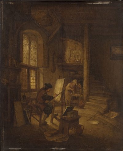 Un pittore nel suo studio da Adriaen van Ostade