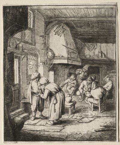 Contadino che salda il suo debito da Adriaen van Ostade