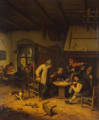 Contadini in una taverna da Adriaen van Ostade