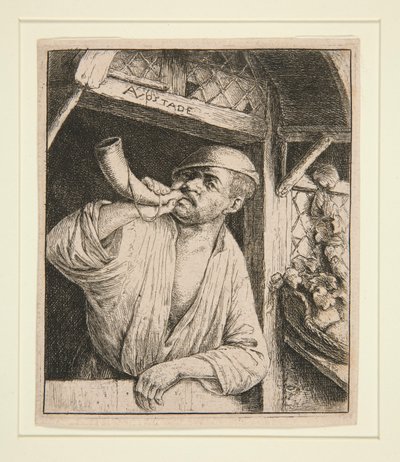 Il fornaio che suona il corno da Adriaen van Ostade