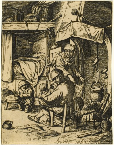 Il pater familias da Adriaen van Ostade