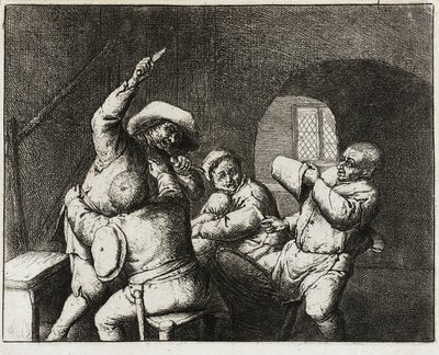 La lite dei contadini da Adriaen van Ostade