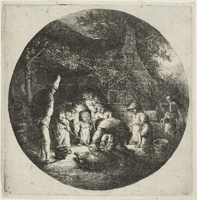 Gli assassini di maiali da Adriaen van Ostade