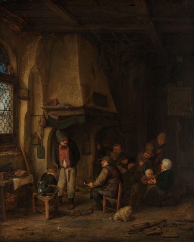 Contadini in un interno (Gli Skaters) da Adriaen van Ostade