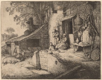 La filatrice da Adriaen van Ostade