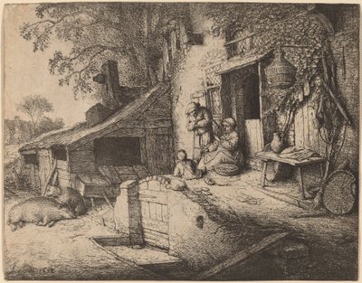 La filatrice da Adriaen van Ostade