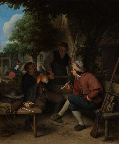Viaggiatori a riposo da Adriaen van Ostade