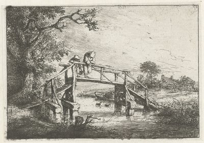 Due pescatori su un ponte da Adriaen van Ostade