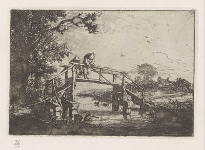Due pescatori su un ponte da Adriaen van Ostade