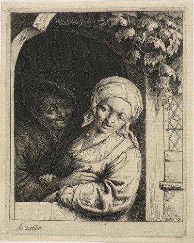 Romanticismo di villaggio da Adriaen van Ostade