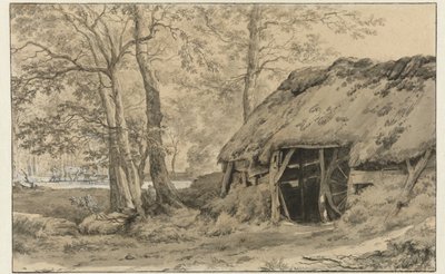 Capanna o recinto per pecore nel bosco da Adriaen van de Velde