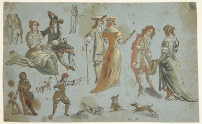 Studi di figure da Adriaen van de Velde