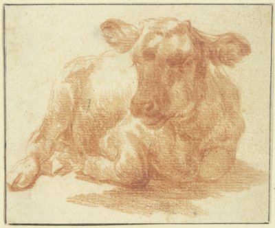 Bestiame sdraiato verso destra da Adriaen van de Velde