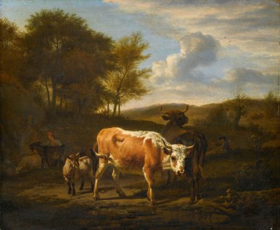 Paesaggio montuoso con mucche da Adriaen van de Velde