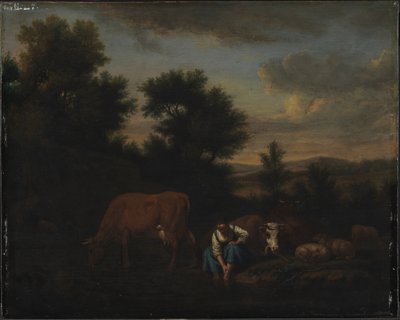 Pastorella con bestiame da Adriaen van de Velde