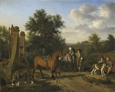 La battuta di caccia da Adriaen van de Velde