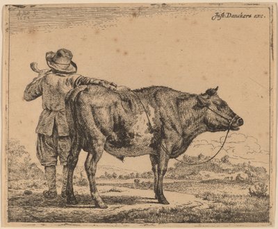 Giovane mandriano con un toro da Adriaen van de Velde