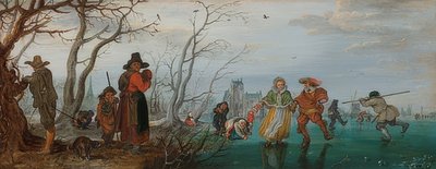 Inverno (Divertimento sul ghiaccio) da Adriaen van de Venne