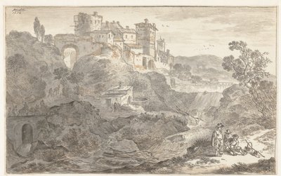 Paesaggio italiano da Adriaen van der Cabel