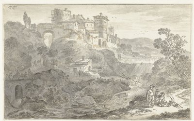 Paesaggio italianeggiante da Adriaen van der Kabel